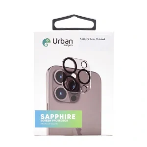 Folie sticla Camera Individual Urban Gadgets Saphore pentru iPhone 13 Pro/13 Pro Max, Negru