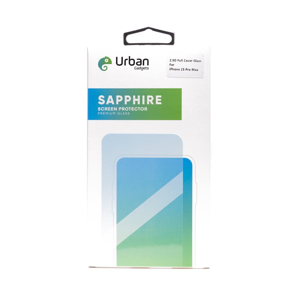 Folie Sticla Urban Gadgets Sapphire 2.5D Full pentru iPhone 15 Pro Max, Negru thumb