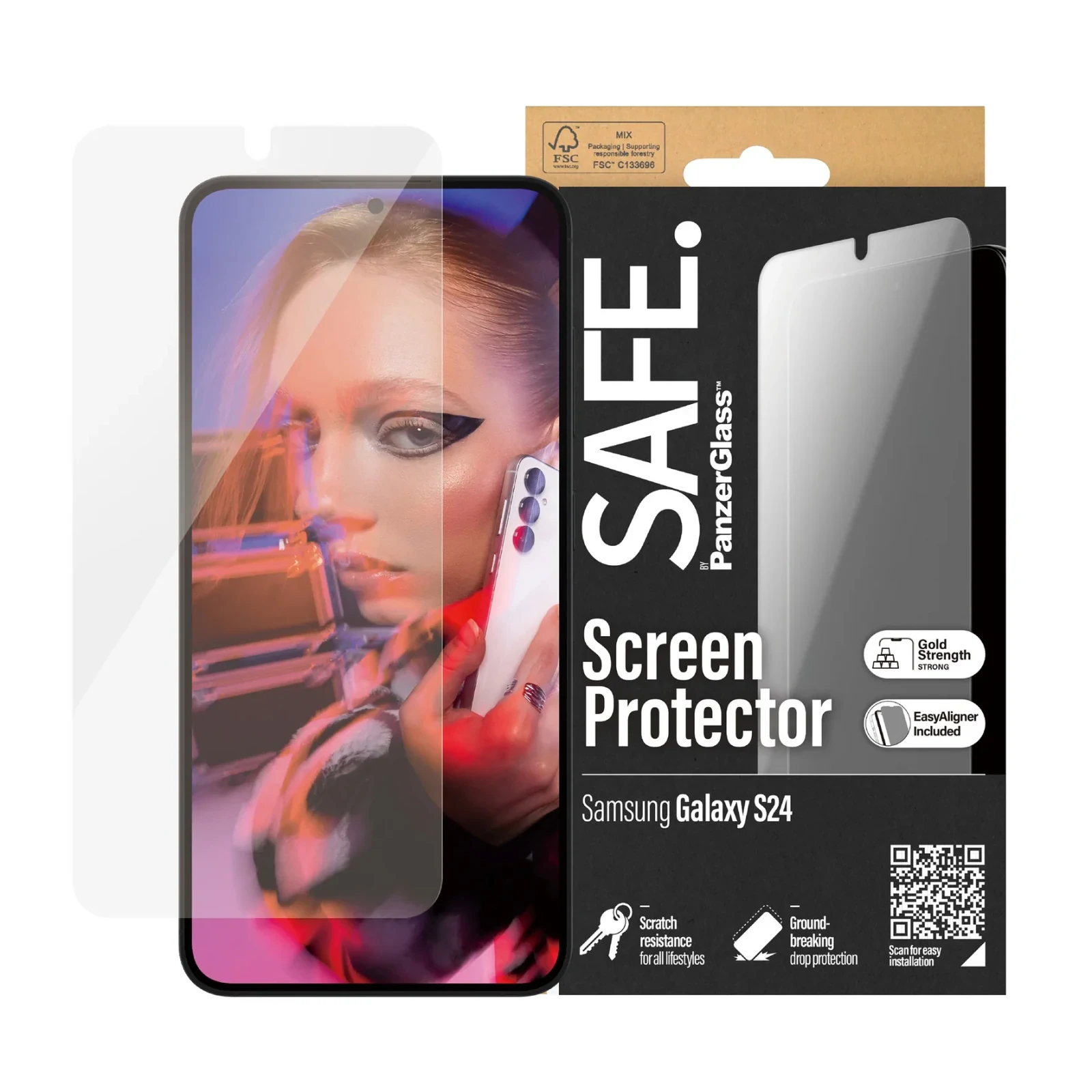 Folie Sticla PanzerGlass Safe UWF pentru Samsung Galaxy S24 Transparent thumb