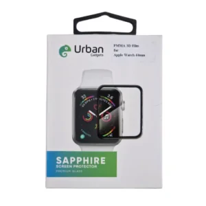 Folie Sticla Ceas Urban Gadgets Sapphire 3D Full  pentru Apple Watch 44 mm Negru