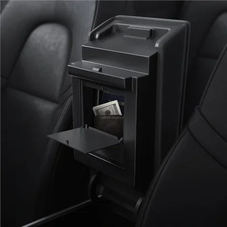 Cutie organizare Spigen Tesla Center Console Organizer Hidden Storage Box- Model Y/3, Negru