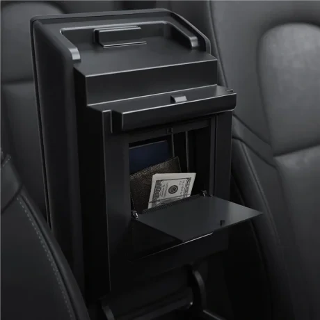 Cutie organizare Spigen Tesla Center Console Organizer Hidden Storage Box- Model Y/3, Negru