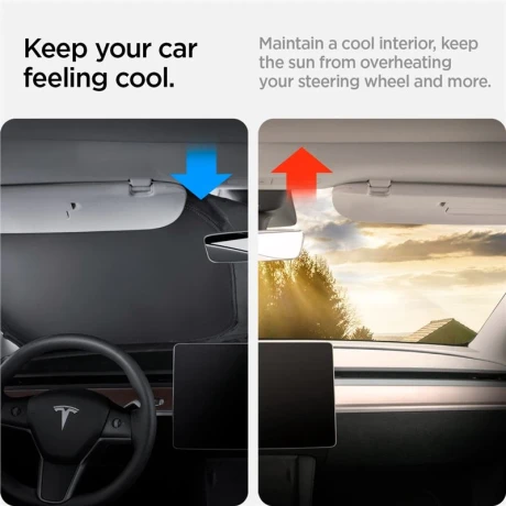 Parasolar Spigen pentru Tesla CryoShade Front Windshield Sunshade - Model Y/3