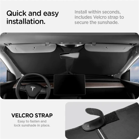 Parasolar Spigen pentru Tesla CryoShade Front Windshield Sunshade - Model Y/3