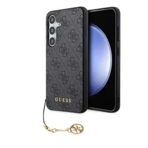 Husa spate Guess 4G Charms pentru Samsung Galaxy S24 Plus gri