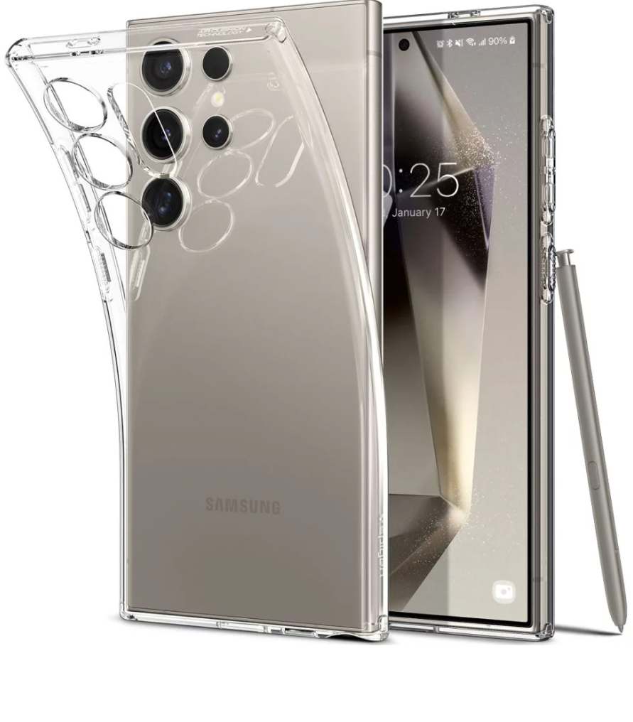 Husa Cover Spigen Liquid Crystal pentru Samsung Galaxy S24 Ultra, Transparent thumb