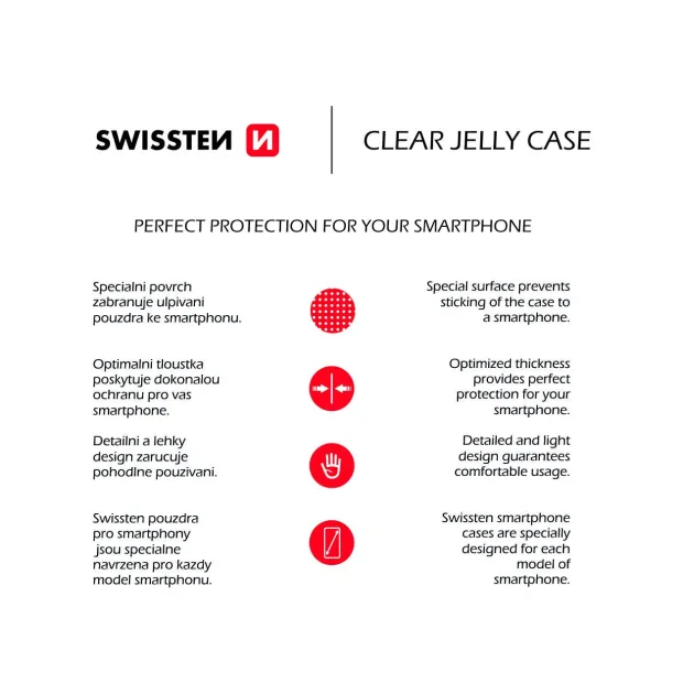 Husa spate Swissten Clear Jelly pentru Samsung Galaxy A35, Transparent