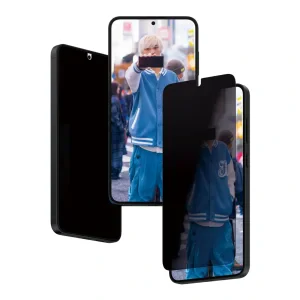 Folie Sticla Privacy PanzerGlass UWF pentru Samsung Galaxy S24 Plus cu aplicator, Negru