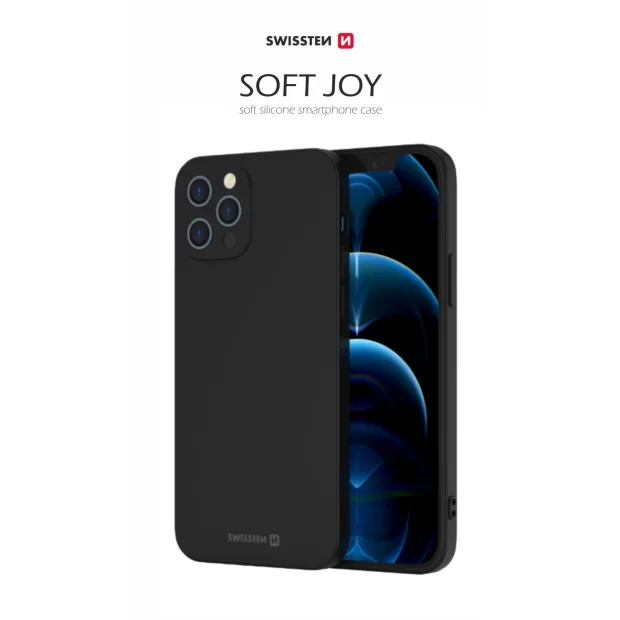 Husa Swissten Silicon Soft Joy pentru Samsung Galaxy A35, Negru