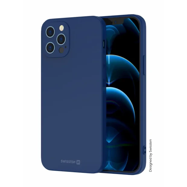 Husa Swissten Silicon Soft Joy pentru Samsung Galaxy S24 Ultra, Albastru