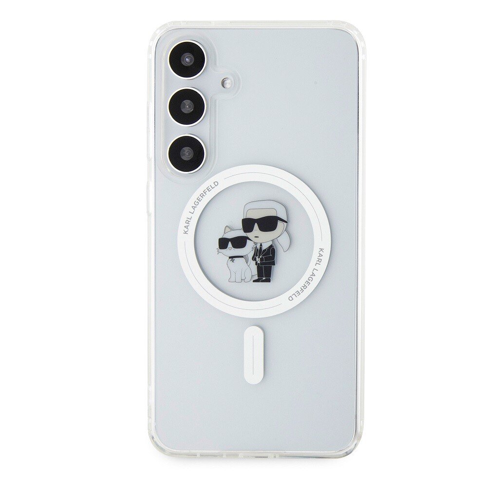 Husa Cover Karl Lagerfeld IML Karl and Choupette Magsafe pentru Samsung Galaxy S24 Plus, Transparent thumb
