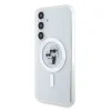 Husa Cover Karl Lagerfeld IML Karl and Choupette Magsafe pentru Samsung Galaxy S24 Plus, Transparent