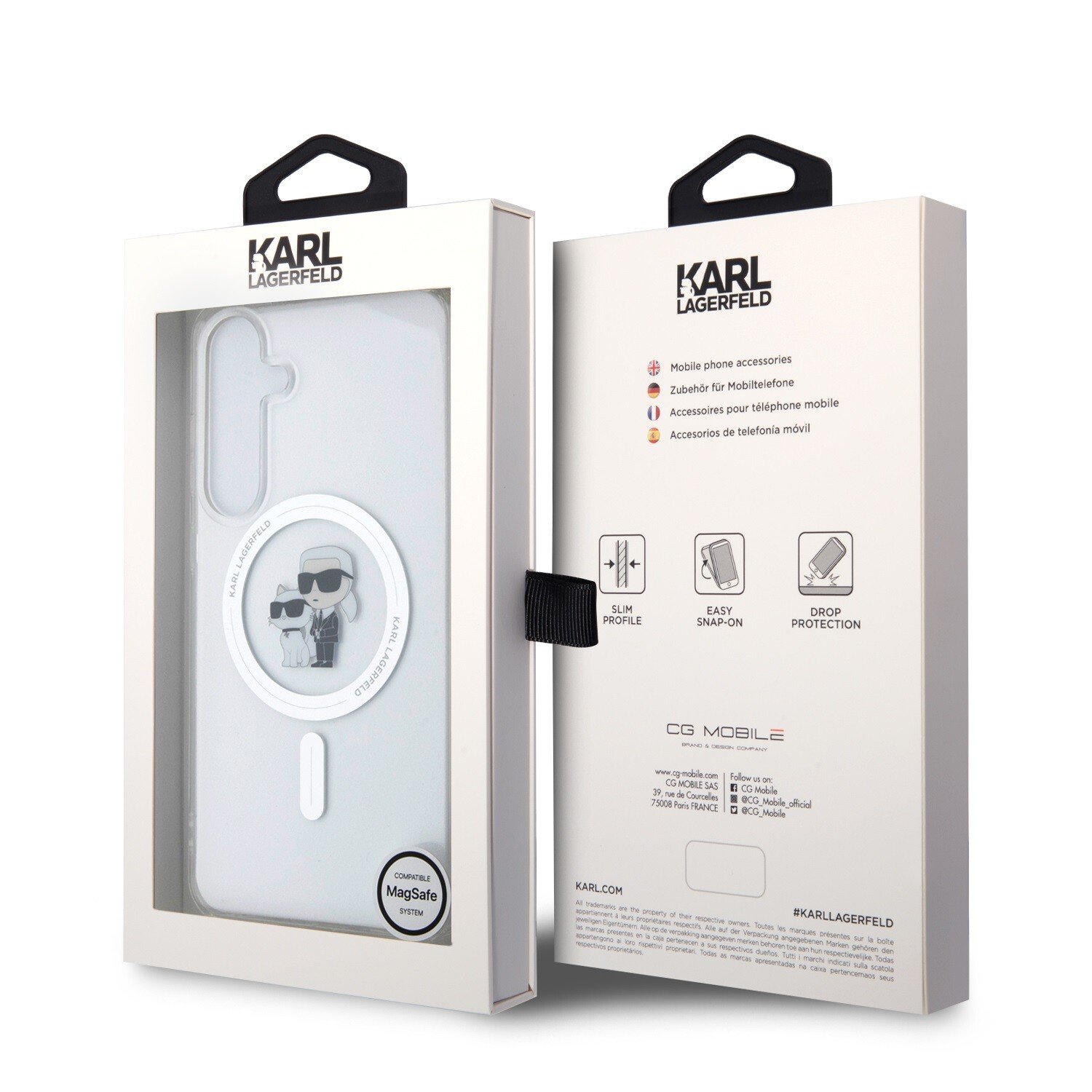 Husa Cover Karl Lagerfeld IML Karl and Choupette Magsafe pentru Samsung Galaxy S24 Plus, Transparent thumb