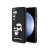 Husa cover Karl Lagerfeld silicone 3D Rubber Karl&amp;Choupette pentru Samsung Galaxy S24 Plus Negru