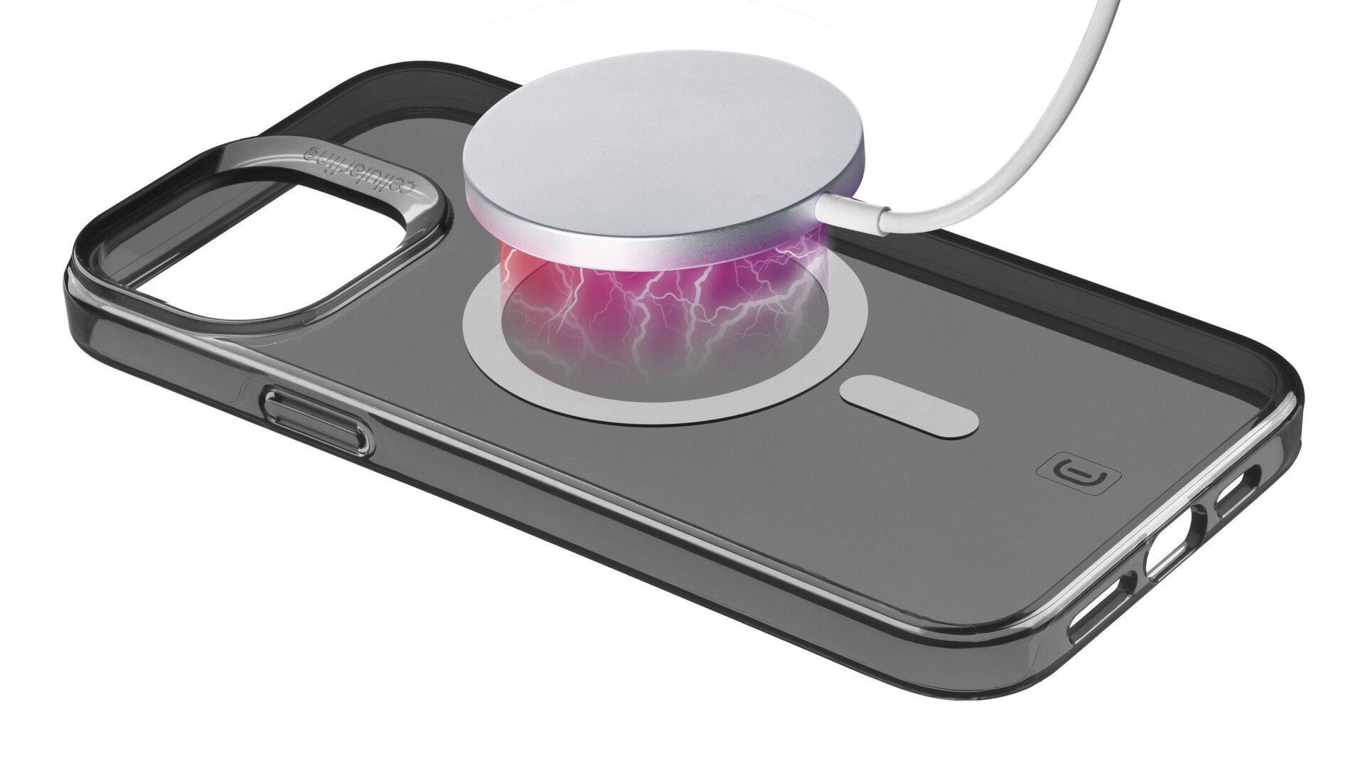 Husa Cover Cellularline Gloss MagSafe pentru iPhone 15 Pro Max , Negru thumb