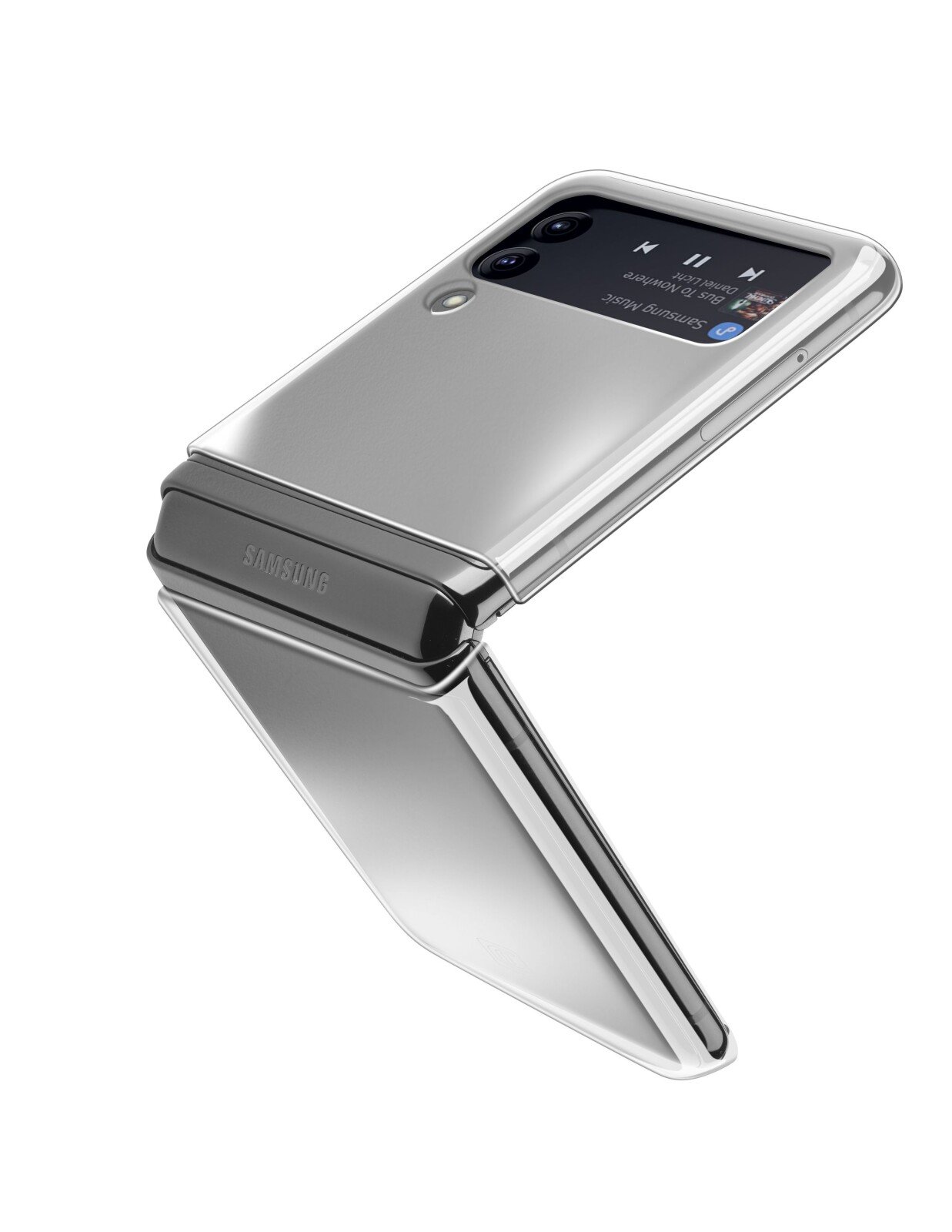 Husa Spate Cellularline Hard Clear pentru Samsung Galaxy Z Flip 5 Transparent thumb