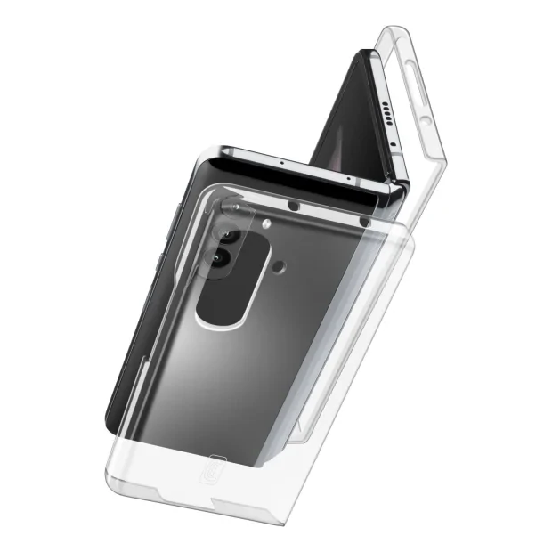 Husa Spate Cellularline Hard Clear pentru Samsung Galaxy Z Fold 5 Transparent