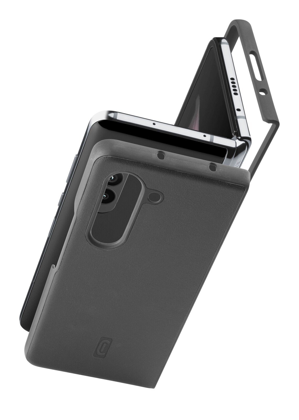 Husa Spate Cellularline Hard Fit Duo pentru Samsung Galaxy Z Fold 4, Negru thumb
