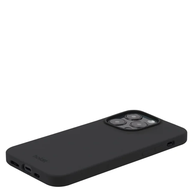 Husa Spate Holdit Silicon pentru iPhone 15 Pro Max Negru