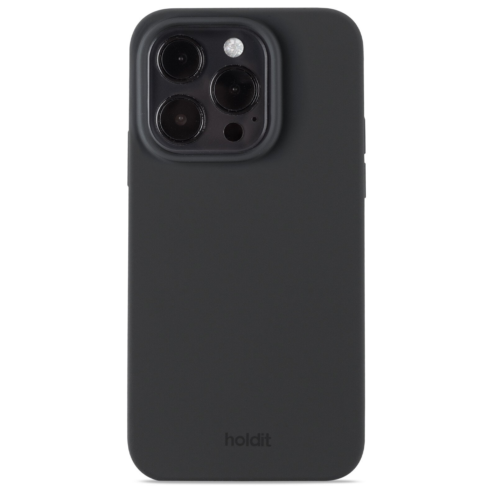 Husa Spate Holdit Silicon pentru iPhone 15 Pro Negru thumb