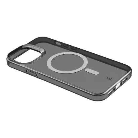 Husa Cover Cellularline Gloss MagSafe pentru iPhone 15 Pro, Negru
