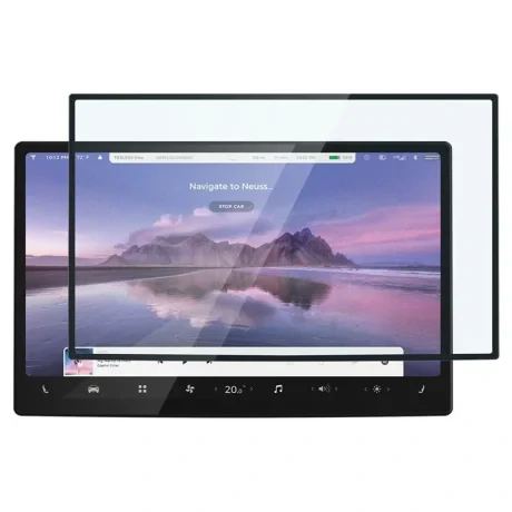 Spigen Tesla Screen Protector tR EZ Fit 1 pachet, FC negru - Model S/X(2021/2022) 17&amp;quot;