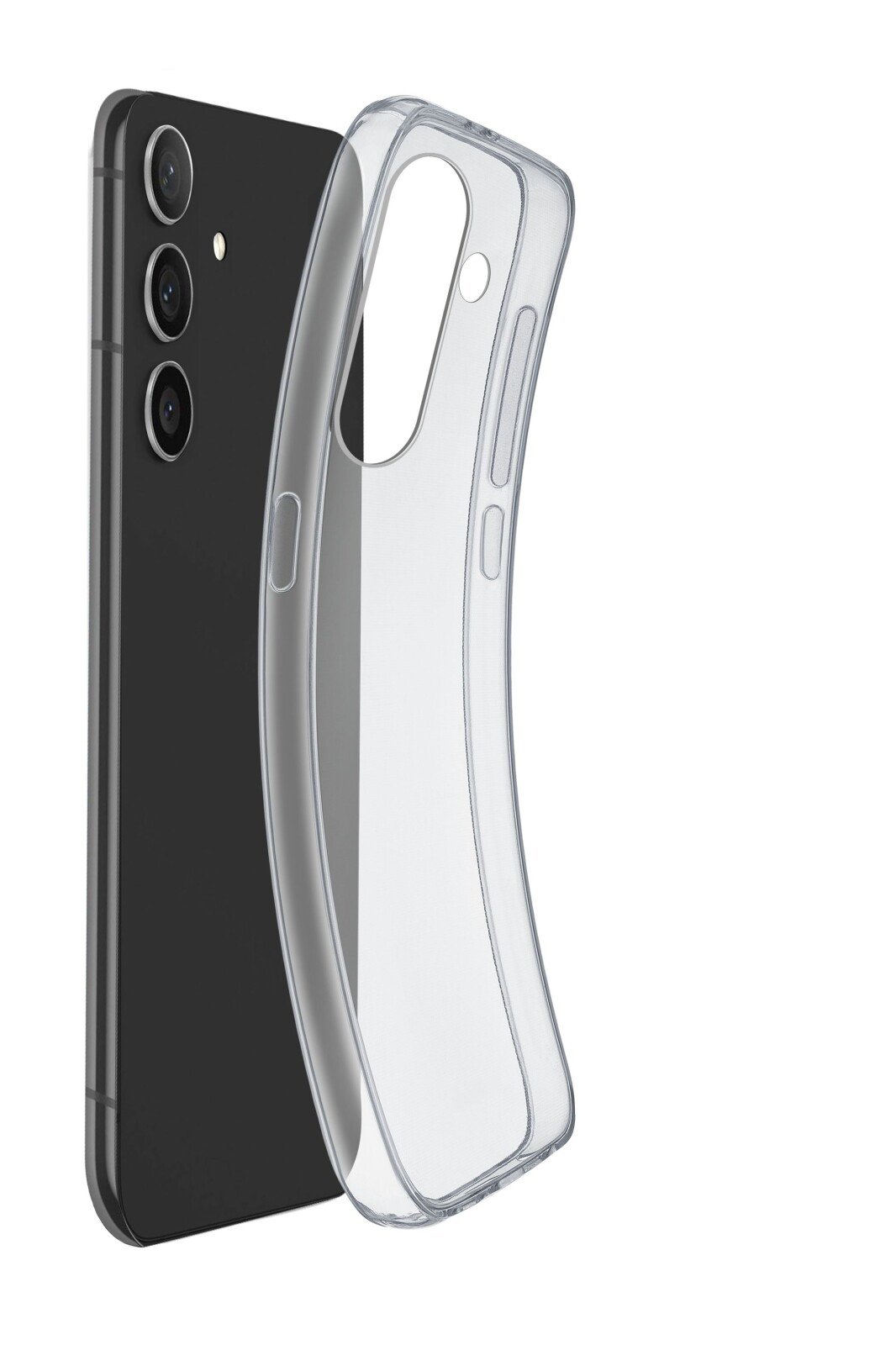 Husa Spate Cellularline Silicon Fine Soft pentru Samsung Galaxy S24 Plus Transparent thumb
