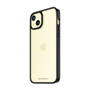 Husa Spate Panzer D30 Clear Case pentru iPhone 15, Negru