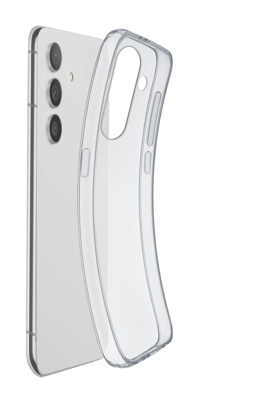Husa Spate Cellularline Silicon Fine Soft pentru Samsung Galaxy S24 Transparent thumb