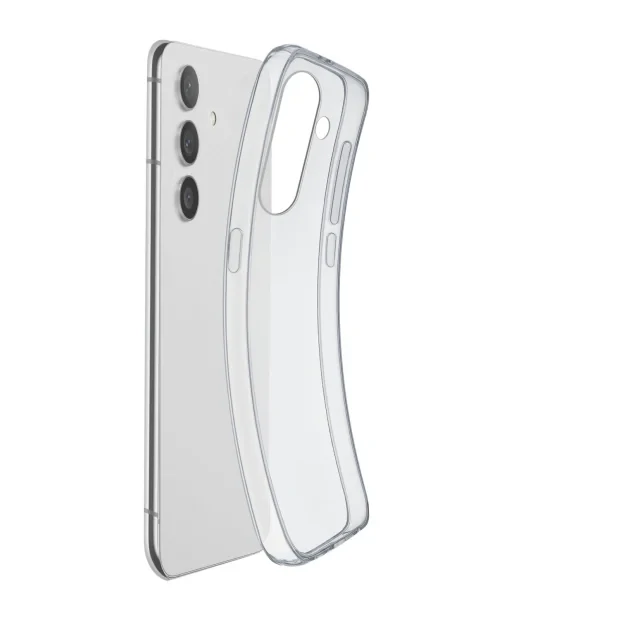 Husa Spate Cellularline Silicon Fine Soft pentru Samsung Galaxy S24 Transparent