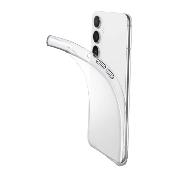 Husa Spate Cellularline Silicon Fine Soft pentru Samsung Galaxy S24 Transparent
