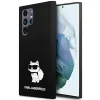 Husa Spate Karl Lagerfeld Silicone Choupette pentru Samsung Galaxy S24 Ultra Negru