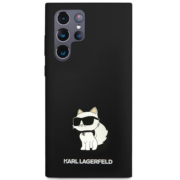 Husa Spate Karl Lagerfeld Silicone Choupette pentru Samsung Galaxy S24 Ultra Negru thumb