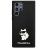 Husa Spate Karl Lagerfeld Silicone Choupette pentru Samsung Galaxy S24 Ultra Negru