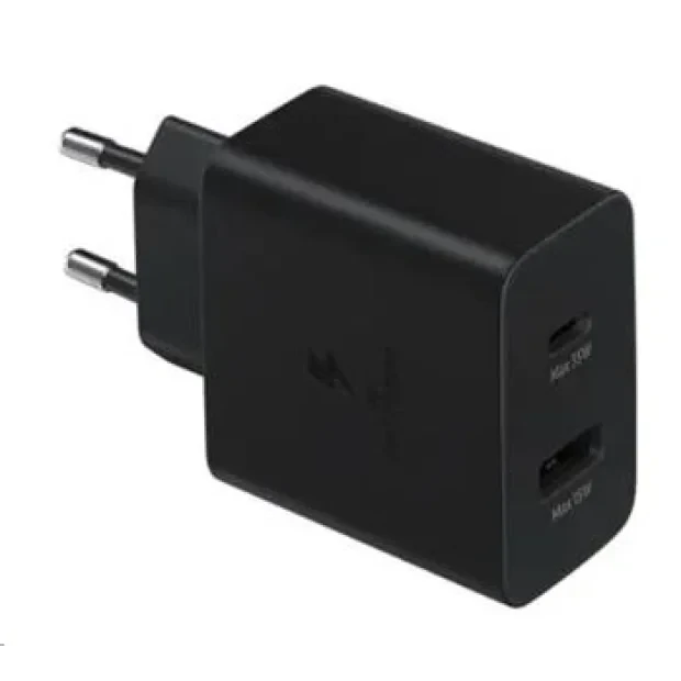 EP-TA220NBE Incarcator de calatorie Samsung Dual (USB-C,USB-A) 35W Negru