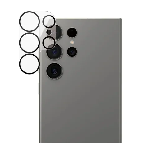 Folie Sticla Camera PanzerGlass pentru Samsung Galaxy S24 Ultra Negru