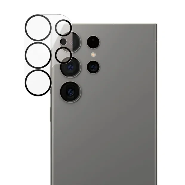 Folie Sticla Camera PanzerGlass pentru Samsung Galaxy S24 Ultra Negru