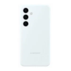 Husa din silicon pentru Samsung Galaxy S24 Alb
