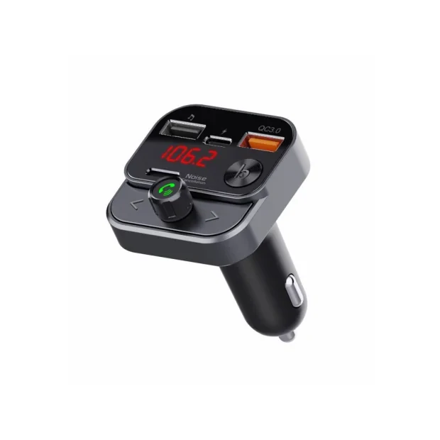 Transmitator FM Swissten Bluetooth + Incarcator Auto 2xUsb Negru