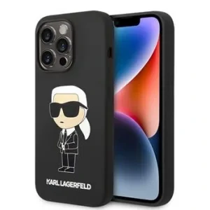 Husa Karl Lagerfeld Liquid Silicone NFT pentru iPhone 15 Pro Black