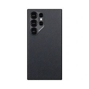 Husa Spate Pitaka Hard MagEZ 4 Aramid Twill pentru Samsung Galaxy S24 Ultra KS2401U Negru/Gri