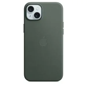 Husa Apple FineWoven incl. MagSafe pentru iPhone 15 Plus Evergreen