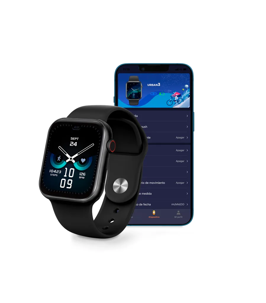 SmartWatch Ksix Urban 3 Black thumb