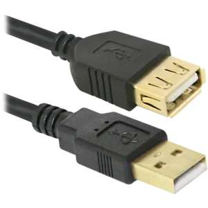 Cablu Date Defender USB02-06PRO USB2.0 2.1A 1.8m Negru