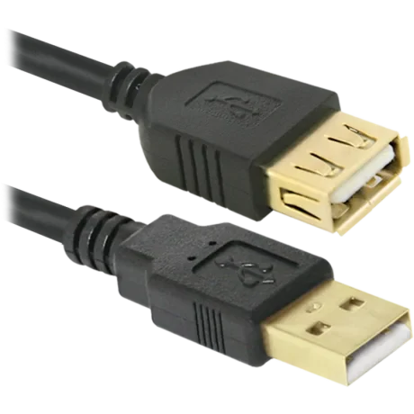 Cablu Date Defender USB02-06PRO USB2.0 2.1A 1.8m Negru