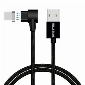 Cablu Date Magnetic Swissten Arcade Usb to Usb-C 1.2m Negru