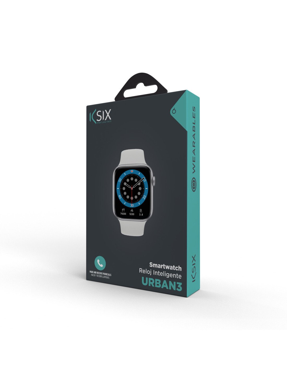 SmartWatch Ksix Urban 3 Alb thumb