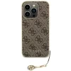 Husa din spate Guess 4G Charms pentru iPhone 15 Pro maro