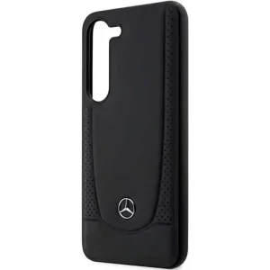 Husa spate Hard Mercedes Leather Urban pentru Samsung Galaxy S23+ Negru