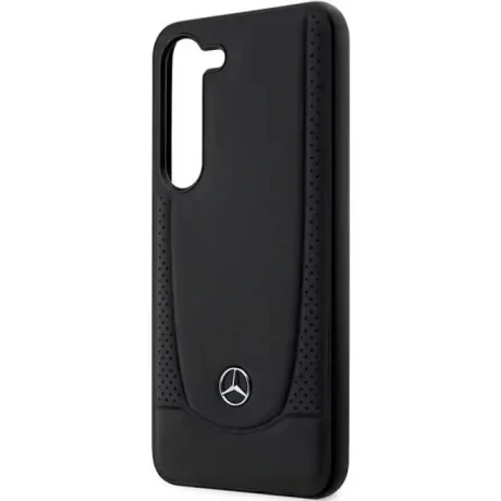 Husa spate Hard Mercedes Leather Urban pentru Samsung Galaxy S23+ Negru